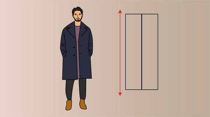 Вертикальное разделение одежды на 3 вертикальных сегмента визуально увеличивает рост человека